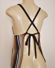 Load image into Gallery viewer, Crisscross Back Tankini Top Apron Open Back
