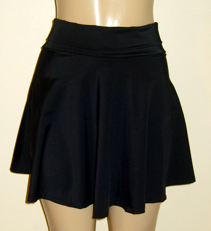 Flared Skirt High Waist Swim Bottoms