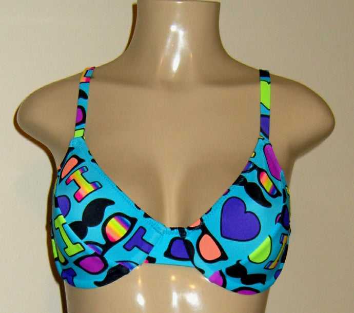 Women's V-neck underwire bikini tops